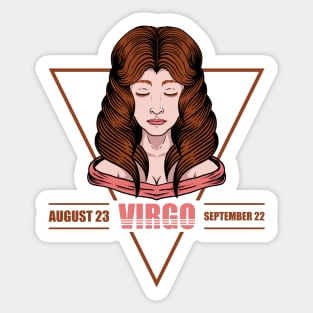 Virgo Zodiac Symbol Sticker